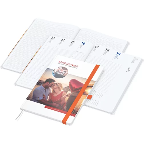 Calendrier de livres Match-Hybrid A4 Bestseller, brillant, orange, Image 1