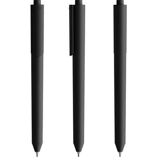 Pigra P03 Soft Touch Push Kugelschreiber , schwarz, ABS-Kunststoff, 14,00cm x 1,30cm (Länge x Breite), Bild 6