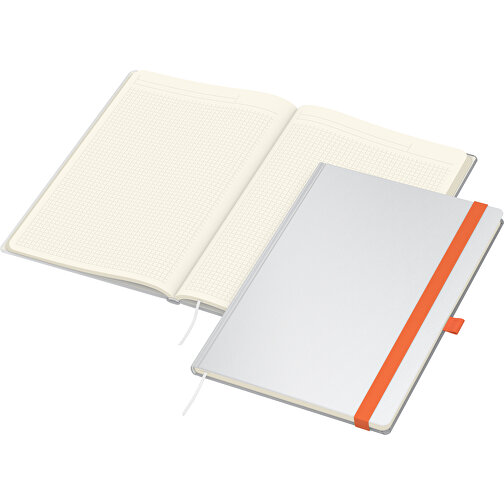 Notebook Match-Book Cream A4 Bestseller, polysk, pomaranczowy, Obraz 2