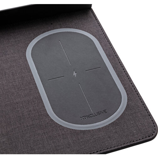 Air Mousepad Mit 5W Wireless Charger Und USB, Schwarz , schwarz, Polyester, 27,00cm x 3,00cm (Länge x Höhe), Bild 6