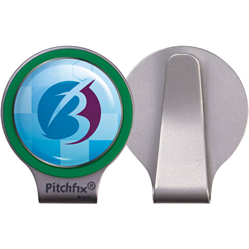 Pitchfix Cap Clip , Pitchfix, grün, Kunststoff, 3,00cm x 4,00cm (Länge x Breite), Bild 1
