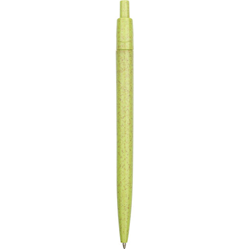 Kugelschreiber Sao Paulo , Promo Effects, grün, Weizenstroh, Kunststoff, 13,90cm (Länge), Bild 3