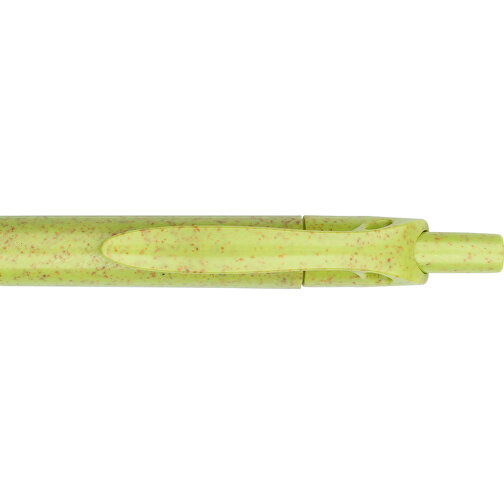 Kugelschreiber Sao Paulo , Promo Effects, grün, Weizenstroh, Kunststoff, 13,90cm (Länge), Bild 7