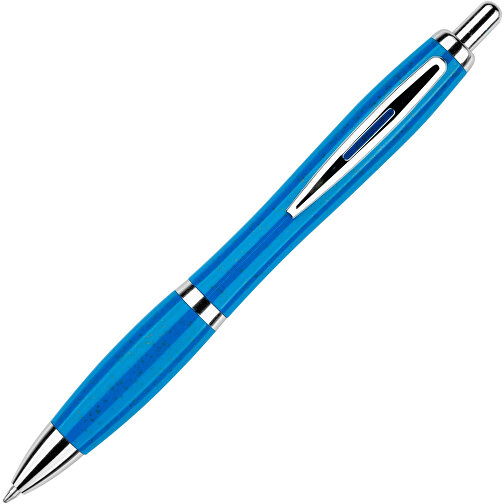 Kugelschreiber Shanghai , Promo Effects, blau, Weizenstroh, Kunststoff, Metall, 14,00cm (Länge), Bild 5