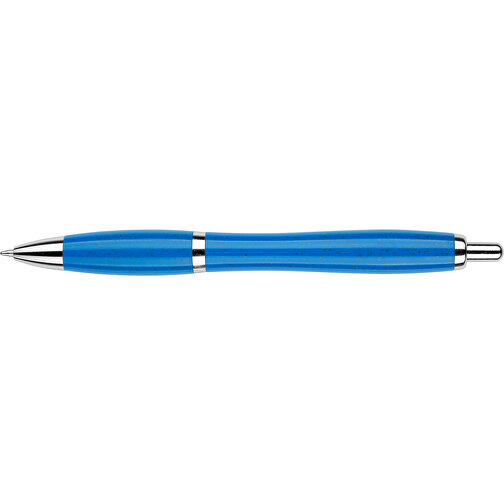 Kugelschreiber Shanghai , Promo Effects, blau, Weizenstroh, Kunststoff, Metall, 14,00cm (Länge), Bild 8