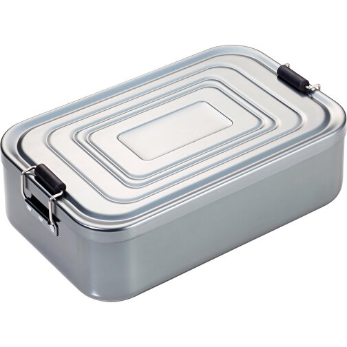 TROIKA Lunch-Box TROIKA LUNCHBOX XL , Troika, titanfarben, Aluminium, 23,60cm x 7,20cm x 14,70cm (Länge x Höhe x Breite), Bild 1