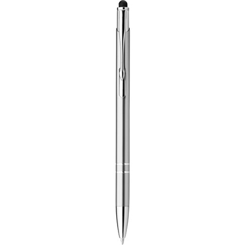 GALBA. Aluminium-Kugelschreiber Mit Touch Tip Und Clip , satinsilber, Aluminium, , Bild 1