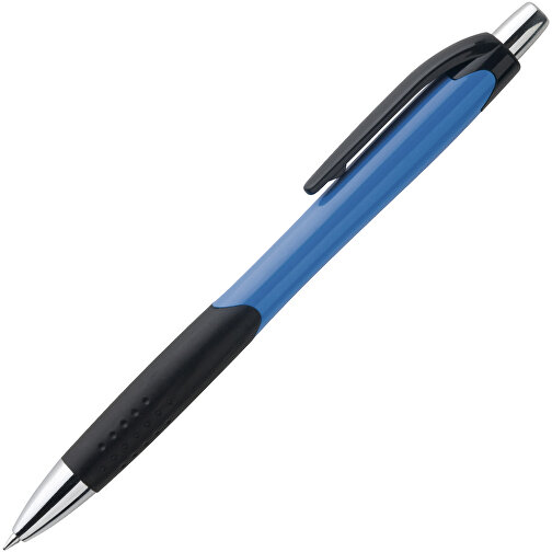 CARIBE. Kugelschreiber Aus ABS Mit Gummigriff , blau, ABS Kunststoff, , Bild 2
