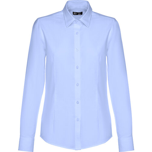 THC TOKYO WOMEN. Langärmeliges Oxford-Hemd Für Frauen , hellblau, Baumwolle und Polyester, L, 71,00cm x 53,00cm (Länge x Breite), Bild 1