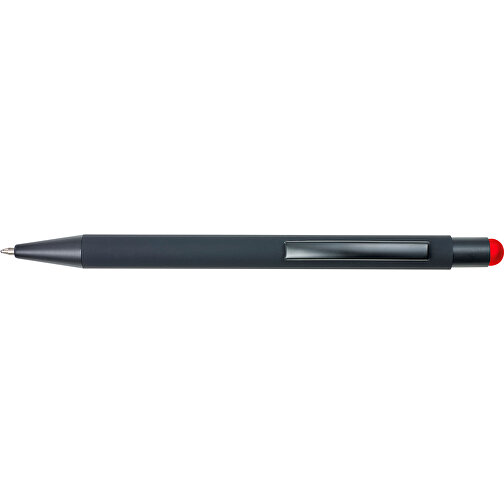 Kugelschreiber Aus Aluminium Formentera , rot, Aluminium, Metall, Kautschuk, , Bild 3