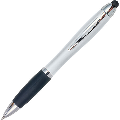 Penna a sfera in plastica capacitiva con luce (argento, ABS, 13g) come  articoli-promozionali su