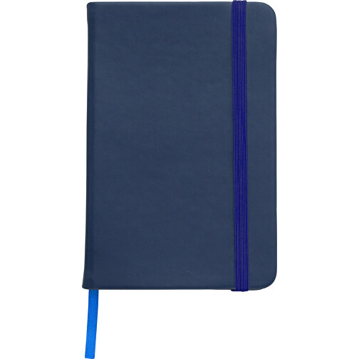 Notizbuch Aus PU Brigitta , blau, Karton, PU, Papier 70 g/m2*, 21,30cm x 1,60cm x 14,20cm (Länge x Höhe x Breite), Bild 1