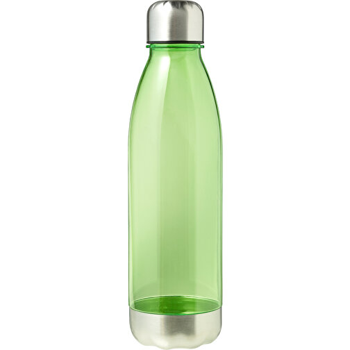Transparente Trinkflasche Santiago , limettengrün, AS, Edelstahl, , Bild 2