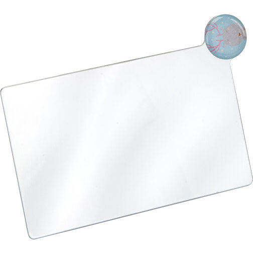 Taschenspiegel Aus Edelstahl, Im Etui (silber) , silber, Edelstahl, 9,80cm x 0,30cm x 6,70cm (Länge x Höhe x Breite), Bild 7