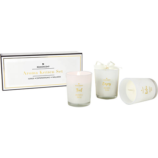 ROMOSCENT® Aroma Candle Set Vanilla, Billede 1