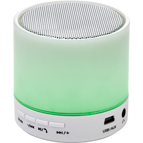 BT-Wireless Lautsprecher Aus Kunststoff Amin , weiß, ABS, Plastik, , Bild 2