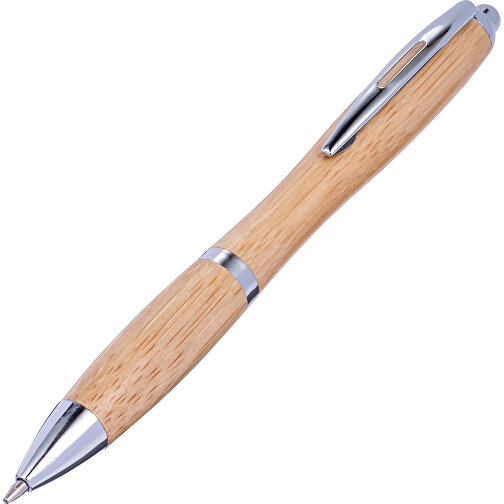 Bambus Kugelschreiber Carson , braun, Bambus, , Bild 4