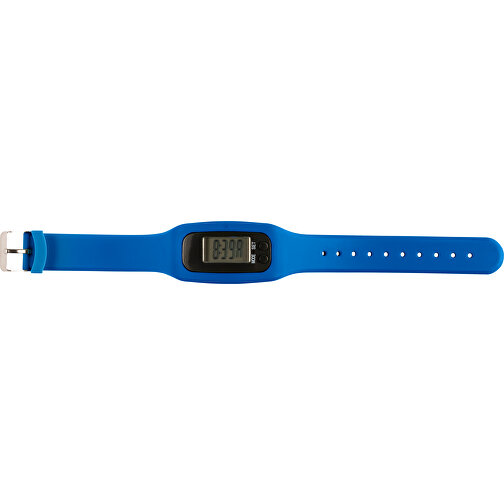 Schrittzähler Mit Silikon Armband Tahir , kobaltblau, ABS, Plastik, Silikon, 5,00cm x 1,40cm x 2,80cm (Länge x Höhe x Breite), Bild 1