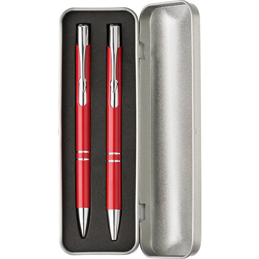 Stifte-Set Aus Aluminium Zahir , rot, Aluminium, EVA, , Bild 4