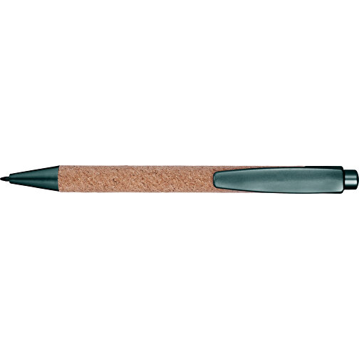 Kugelschreiber Aus Kork Macie , grün, ABS, Plastik, Kork, , Bild 3