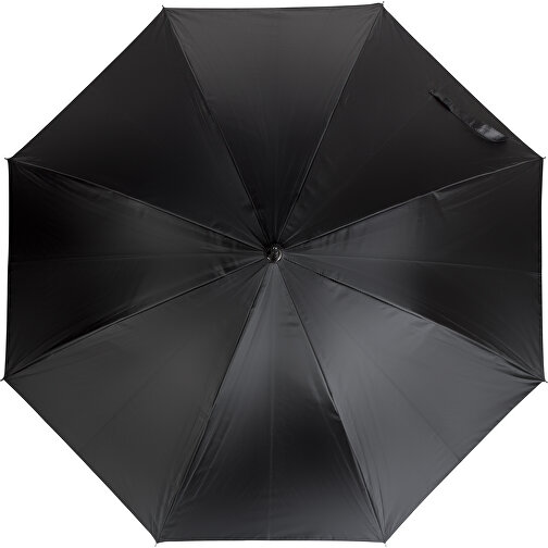 Paraguas automático plegable poliéster (190T). (negro/plateado, Fibra de vidrio, PVC, metal, como regalos-de-empresa en GIFFITS.es | Núm. art. 395394