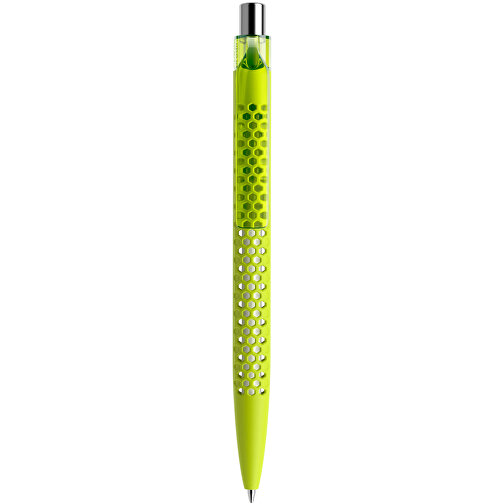 Prodir QS40 Soft Touch PRT Push Kugelschreiber , Prodir, gelbgrün/silber poliert, Kunststoff/Metall, 14,10cm x 1,60cm (Länge x Breite), Bild 1
