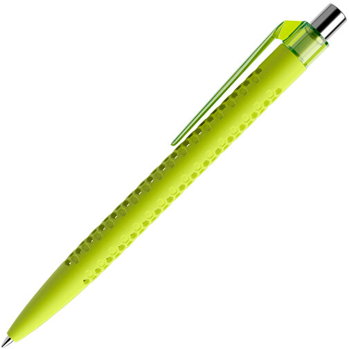 Prodir QS40 Soft Touch PRT Push Kugelschreiber , Prodir, gelbgrün/silber poliert, Kunststoff/Metall, 14,10cm x 1,60cm (Länge x Breite), Bild 4