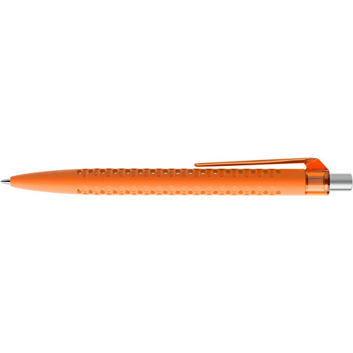 Prodir QS40 Soft Touch PRT Push Kugelschreiber , Prodir, orange/silber satiniert, Kunststoff/Metall, 14,10cm x 1,60cm (Länge x Breite), Bild 5