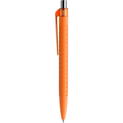 Prodir QS40 Soft Touch PRT Push Kugelschreiber , Prodir, orange/silber poliert, Kunststoff/Metall, 14,10cm x 1,60cm (Länge x Breite), Bild 2