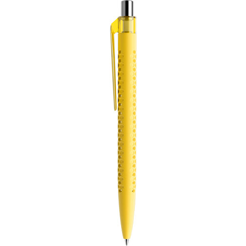 Prodir QS40 Soft Touch PRT Push Kugelschreiber , Prodir, lemon/silber poliert, Kunststoff/Metall, 14,10cm x 1,60cm (Länge x Breite), Bild 2