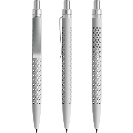 Prodir QS40 Soft Touch PRS Push Kugelschreiber , Prodir, zementgrau/silber satiniert, Kunststoff/Metall, 14,10cm x 1,60cm (Länge x Breite), Bild 6