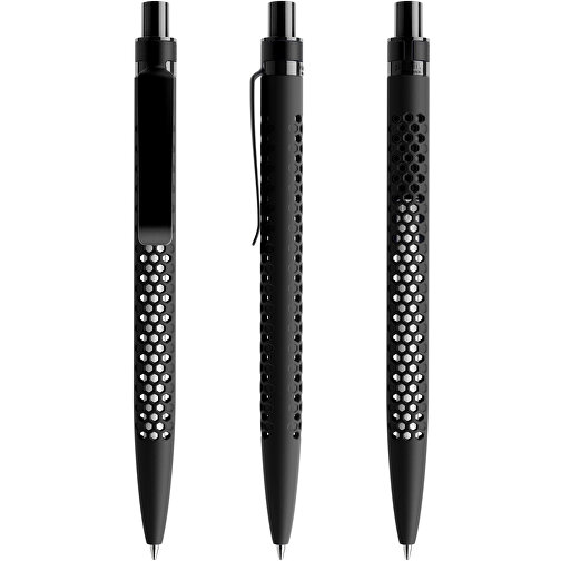 Prodir QS40 Soft Touch PRS Push Kugelschreiber , Prodir, schwarz/schwarz, Kunststoff/Metall, 14,10cm x 1,60cm (Länge x Breite), Bild 6
