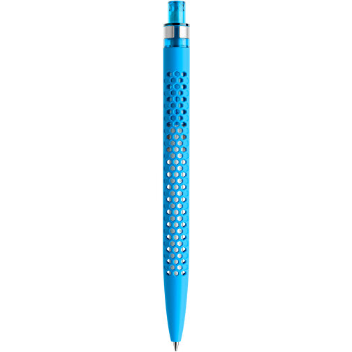 Prodir QS40 Soft Touch PRS Push Kugelschreiber , Prodir, cyanblau/silber, Kunststoff/Metall, 14,10cm x 1,60cm (Länge x Breite), Bild 3