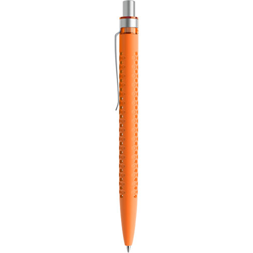 Prodir QS40 Soft Touch PRS Push Kugelschreiber , Prodir, orange/silber satiniert, Kunststoff/Metall, 14,10cm x 1,60cm (Länge x Breite), Bild 2