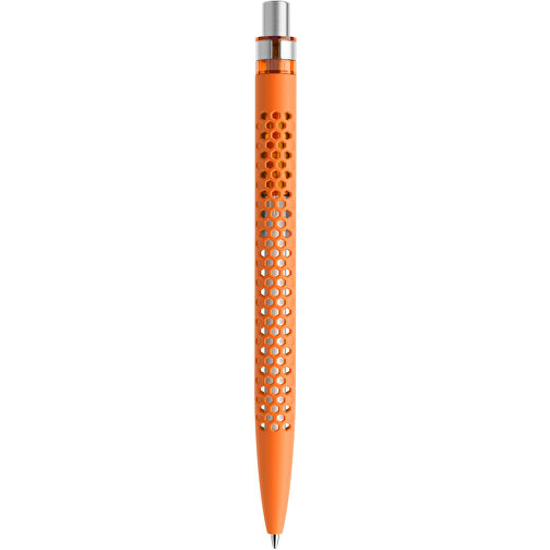 Prodir QS40 Soft Touch PRS Push Kugelschreiber , Prodir, orange/silber satiniert, Kunststoff/Metall, 14,10cm x 1,60cm (Länge x Breite), Bild 3