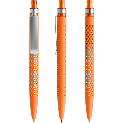 Prodir QS40 Soft Touch PRS Push Kugelschreiber , Prodir, orange/silber, Kunststoff/Metall, 14,10cm x 1,60cm (Länge x Breite), Bild 6