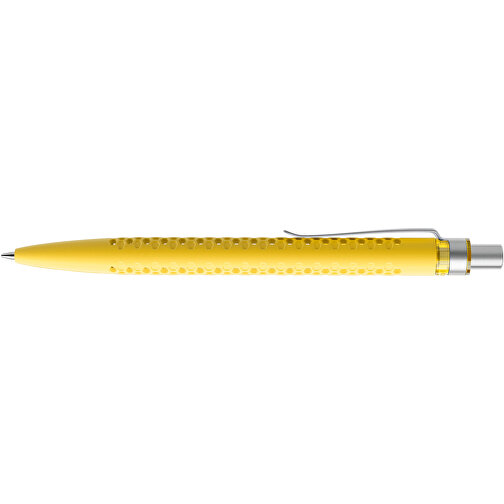 Prodir QS40 Soft Touch PRS Push Kugelschreiber , Prodir, lemon/silber satiniert, Kunststoff/Metall, 14,10cm x 1,60cm (Länge x Breite), Bild 5