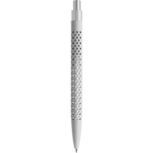 Prodir QS40 Soft Touch PRP Push Kugelschreiber , Prodir, zementgrau/silber satiniert, Kunststoff/Metall, 14,10cm x 1,60cm (Länge x Breite), Bild 3