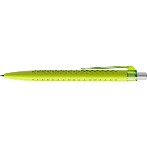 Prodir QS40 PMT Push Kugelschreiber , Prodir, gelbgrün/silber satiniert, Kunststoff/Metall, 14,10cm x 1,60cm (Länge x Breite), Bild 5