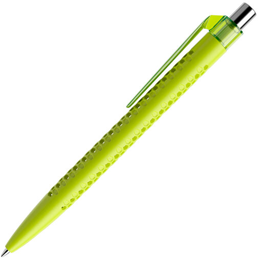 Prodir QS40 PMT Push Kugelschreiber , Prodir, gelbgrün/silber poliert, Kunststoff/Metall, 14,10cm x 1,60cm (Länge x Breite), Bild 4