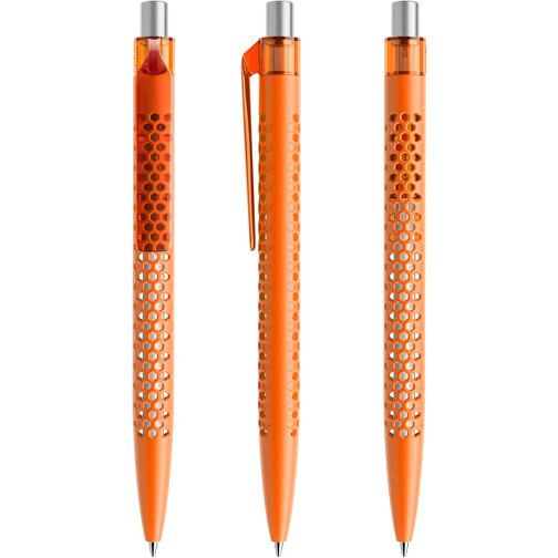 Prodir QS40 PMT Push Kugelschreiber , Prodir, orange/silber satiniert, Kunststoff/Metall, 14,10cm x 1,60cm (Länge x Breite), Bild 6