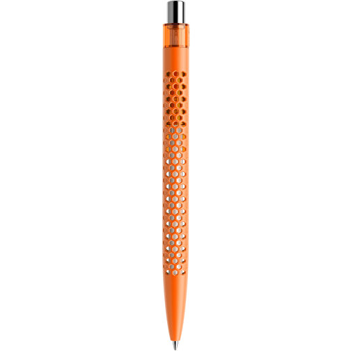 Prodir QS40 PMT Push Kugelschreiber , Prodir, orange/silber poliert, Kunststoff/Metall, 14,10cm x 1,60cm (Länge x Breite), Bild 3