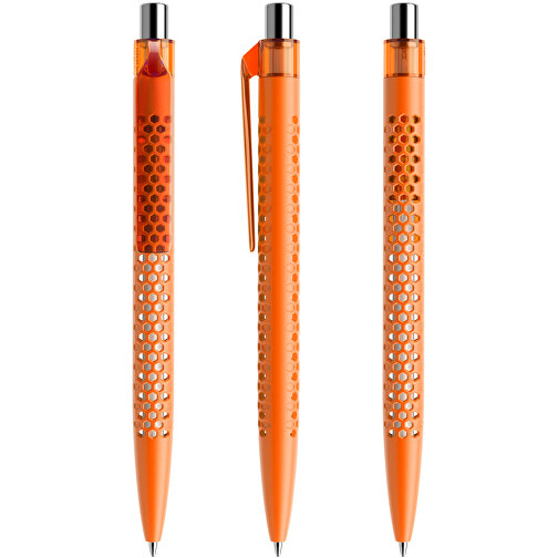 Prodir QS40 PMT Push Kugelschreiber , Prodir, orange/silber poliert, Kunststoff/Metall, 14,10cm x 1,60cm (Länge x Breite), Bild 6