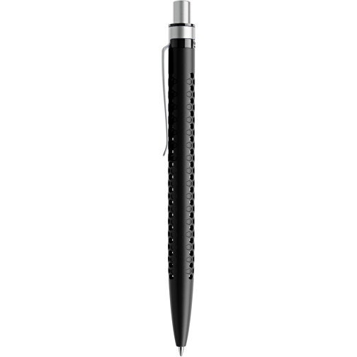 Prodir QS40 PMS Push Kugelschreiber , Prodir, schwarz/silber satiniert, Kunststoff/Metall, 14,10cm x 1,60cm (Länge x Breite), Bild 2