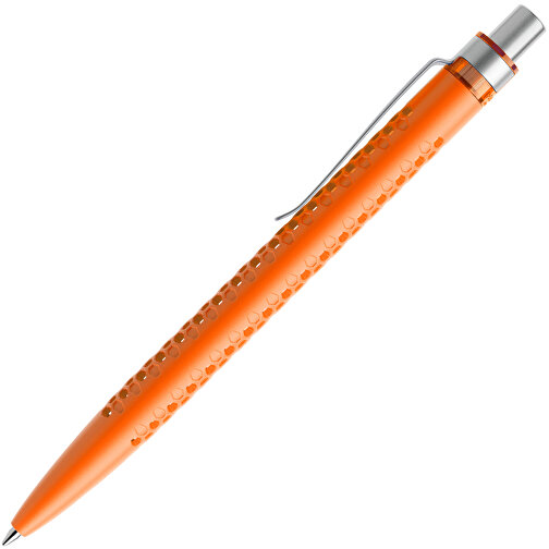 Prodir QS40 PMS Push Kugelschreiber , Prodir, orange/silber satiniert, Kunststoff/Metall, 14,10cm x 1,60cm (Länge x Breite), Bild 4