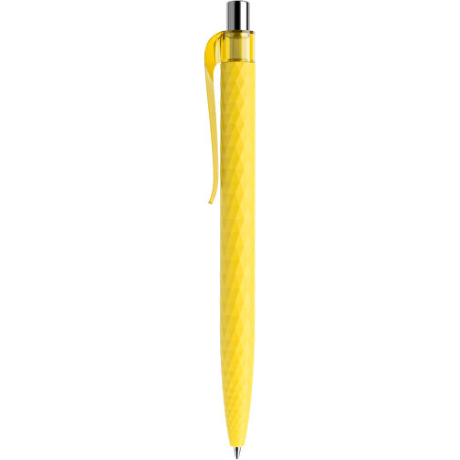 Prodir QS01 PRT Push Kugelschreiber , Prodir, lemon/silber poliert, Kunststoff/Metall, 14,10cm x 1,60cm (Länge x Breite), Bild 2
