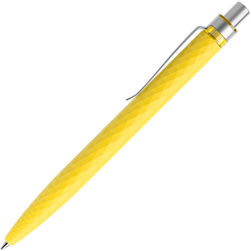 Prodir QS01 Soft Touch PRS Push Kugelschreiber , Prodir, lemon/silber satiniert, Kunststoff/Metall, 14,10cm x 1,60cm (Länge x Breite), Bild 4