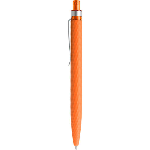Prodir QS01 Soft Touch PRS Push Kugelschreiber , Prodir, orange/silber, Kunststoff/Metall, 14,10cm x 1,60cm (Länge x Breite), Bild 2