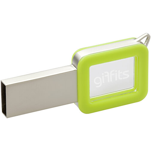 USB-Stick Color Light Up 8GB , Promo Effects MB , grün MB , 8 GB , Kunststoff MB , 3 - 10 MB/s MB , 6,00cm x 0,10cm x 3,00cm (Länge x Höhe x Breite), Bild 1