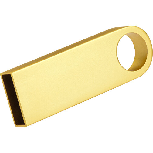 USB Stick Metall 8GB Bunt , Promo Effects MB , gold MB , 8 GB , Metall MB , 3 - 10 MB/s MB , 3,90cm x 0,40cm x 1,20cm (Länge x Höhe x Breite), Bild 1